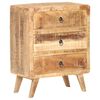 vidaXL Sideboard 60x35x75 cm Rough Mango Wood