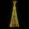 vidaXL LED Christmas Tree 275 LEDs Warm White 180 cm