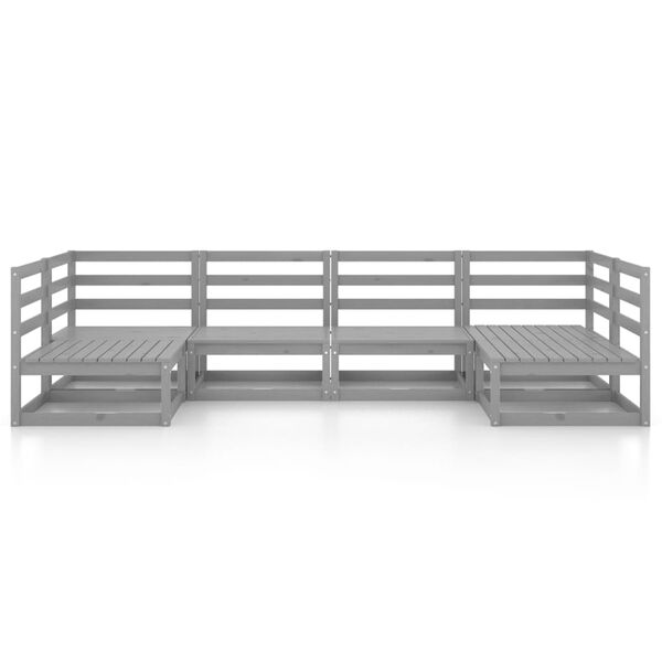 vidaXL 6 Piece Garden Lounge Set Solid Wood Pine