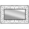 vidaXL Wall Mirror Rectangular 50x80 cm Black