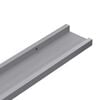 vidaXL Picture Frame Ledge Shelves 2 pcs Grey 60x9x3 cm MDF