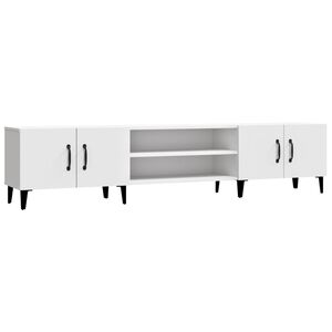 vidaXL TV Cabinet White 180x31.5x40 cm Engineered Wood