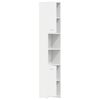 vidaXL Bathroom Cabinet High Gloss White 30x30x183.5 cm Engineered Wood
