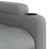 vidaXL Massage Recliner Chair Light Grey Fabric