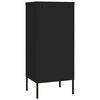 vidaXL Storage Cabinet Black 42.5x35x101.5 cm Steel