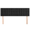 vidaXL Headboards Black 144x5x78/88 cm Velvet