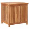 vidaXL Garden Storage Box 60x50x58 cm Solid Teak Wood