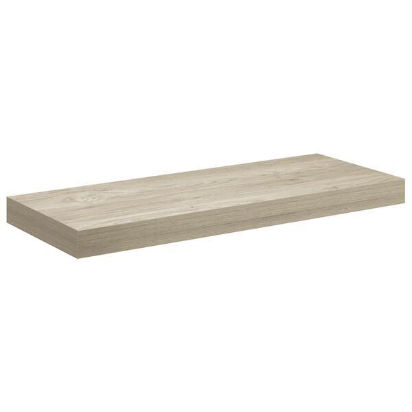 vidaXL Floating Wall Shelf Oak 60x23.5x3.8 cm MDF