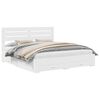 vidaXL Bed Frame with Drawer White 180 x 200 cm Engineered Wood