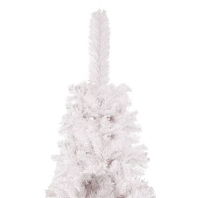 vidaXL Slim Pre-lit Christmas Tree White 210 cm