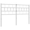 vidaXL Metal Replace Headboard White 135 cm
