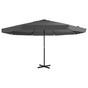 vidaXL Garden Parasol | Anthracite | Polyester | Large | Foldable