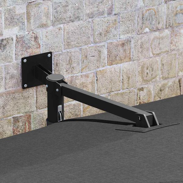 vidaXL Garden Parasol Anthracite and Black 248.5 x 247.5 x 160 cm