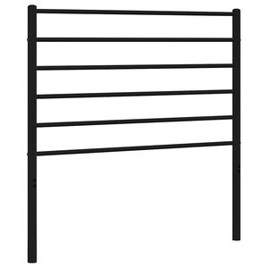 vidaXL Metal Replace Headboard Black 90 cm