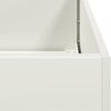 vidaXL Planter White 120x40x80 cm Cold-rolled Steel