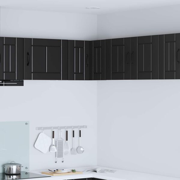 vidaXL Kitchen Cabinet Black 57 x 57 x 40 cm Engineered Wood