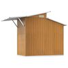 vidaXL Garden Shed Brown 270x130x208.5 cm Galvanised Steel