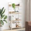 vidaXL 4-Layer Book Shelf Oak 60x27.6x124.5 cm Engineered Wood