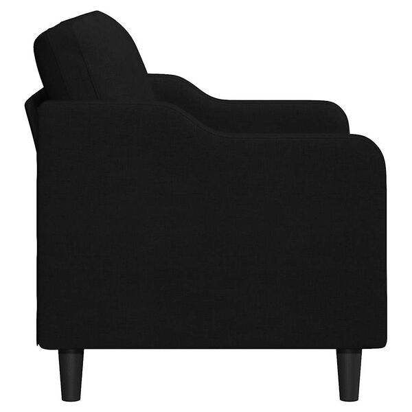 vidaXL 2-Seater Sofa Black 120 cm Fabric