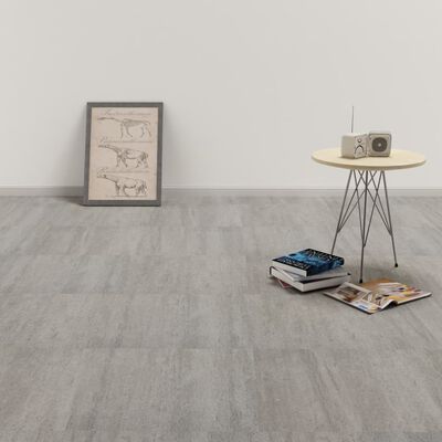 vidaXL Self-adhesive PVC Flooring Planks 5.11 m² Grey Stippled