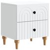 vidaXL Bedside Cabinet White 43 x 34.5 x 48 cm Engineered Wood