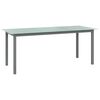 vidaXL Garden Table | Light grey | Aluminium | 190 cm x 90 cm x 74 cm | Durable