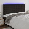 vidaXL LED Headboard Black 200 cm Fabric