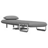 vidaXL Swivel Chair and Sofa Bed Light Grey Fabric