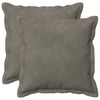 vidaXL Cushion Cover 2 pcs HOUTEN Light Grey 45 x 45 cm Velvet