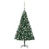 vidaXL Artificial Pre-lit Christmas Tree with Ball Set Green 120 cm PVC
