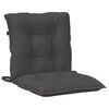 vidaXL Lowback Chair Cushions 6 pcs Melange Anthracite 100x50x7 cm Fabric