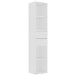 vidaXL Book Cabinet White 36x30x171 cm Engineered Wood
