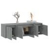 vidaXL TV Cabinet Grey Sonoma 120x30x40.5 cm Engineered Wood