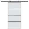 vidaXL Sliding Door with Hardware Set 102,5x205 cm ESG Glass&Aluminium