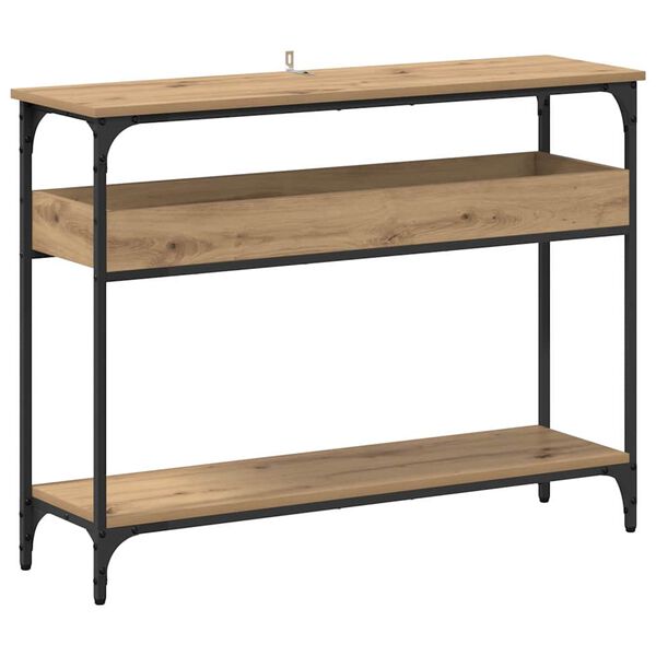 vidaXL Console Table Artisan oak 100 x 29 x 75 cm Engineered wood