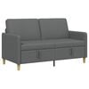vidaXL Sofa with Storage Dark Grey 152 x 78 x 87 cm Polyester