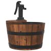 vidaXL Water Fountain with Pump 28x28x34.5 cm Solid Wood Fir