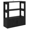 vidaXL Sideboard Black oak 30 x 80 x 90 cm Engineered wood