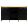vidaXL Sideboard 140x38x76 cm Rough Mango Wood