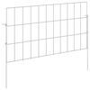 vidaXL Garden Fence with Stakes 12 pcs 55 x 30 cm Galvanised Steel