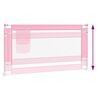 vidaXL Toddler Safety Bed Rail Pink 160x25 cm Fabric