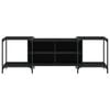 vidaXL TV Cabinet Black 153x37x50 cm Engineered Wood