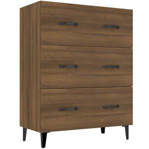 vidaXL Sideboard Brown Oak 69,5x34x90 cm Engineered Wood