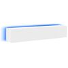 vidaXL TV Wall Cabinets with LED Lights 2 pcs White 80x35x31 cm