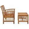 vidaXL 2 Piece Garden Lounge Set Solid Acacia Wood