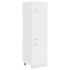vidaXL Refrigerator Cabinet "Lyon" White 60x57x207 cm Engineered Wood