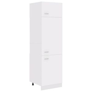 vidaXL Refrigerator Cabinet "Lyon" White 60x57x207 cm Engineered Wood