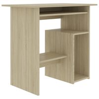 vidaXL Desk Sonoma Oak 80x45x74 cm Engineered Wood
