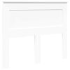 vidaXL Headboard with Headboard White 135 cm Engineered Wood
