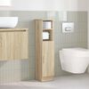 vidaXL Bathroom Cabinet with Roll Holder Sonoma Oak 20.5x22x90 cm